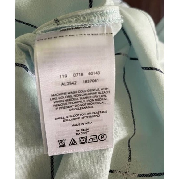 Vintage Columbia Women's Short Sleeve Aqua Blue Button Up Shirt Size XSmall - Picture 4 of 5